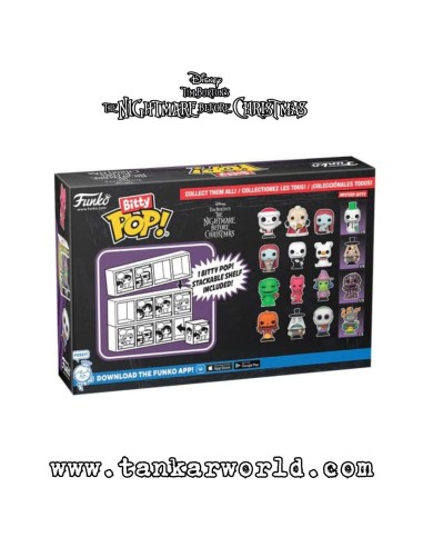 Bitty Pop! - Pumpkin King, Mayor, Barrel & ? - Pesadilla Antes de Navidad