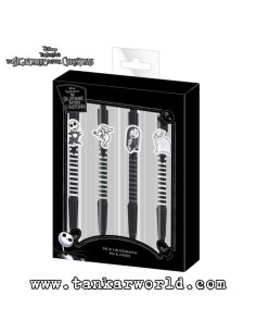 Pesadilla Antes De Navidad - Pack de 4 Bolígrafos Personajes