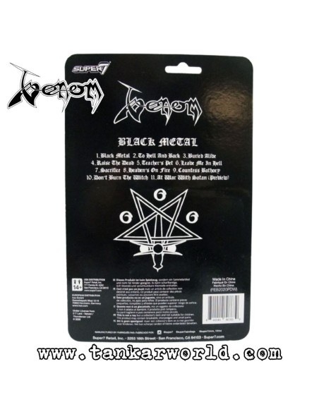 Venom - Black Metal - Figura articulada - ReAction Figures - 10 cm