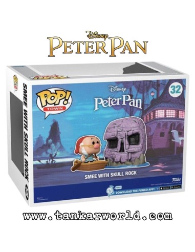 Funko Pop! - Smee with Skull Rock - Peter Pan - Disney Classics - Pop! Town 32