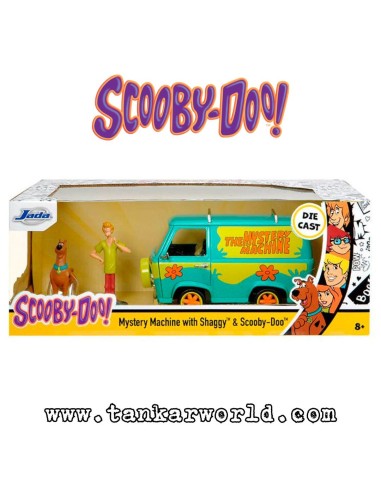 Furgoneta "Mistery Machine" con Shaggy y Scooby Doo - Set de figuras escala 1:24 - JADA