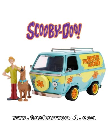 Furgoneta "Mistery Machine" con Shaggy y Scooby Doo - Set de figuras escala 1:24 - JADA