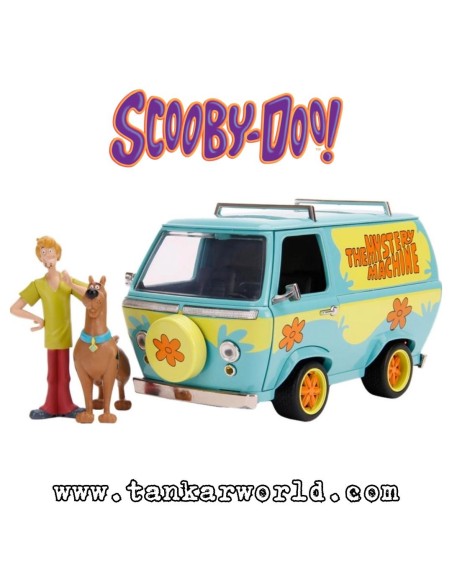 Furgoneta "Mistery Machine" con Shaggy y Scooby Doo - Set de figuras escala 1:24 - JADA