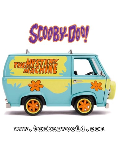 Furgoneta "Mistery Machine" con Shaggy y Scooby Doo - Set de figuras escala 1:24 - JADA