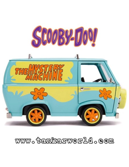 Furgoneta "Mistery Machine" con Shaggy y Scooby Doo - Set de figuras escala 1:24 - JADA