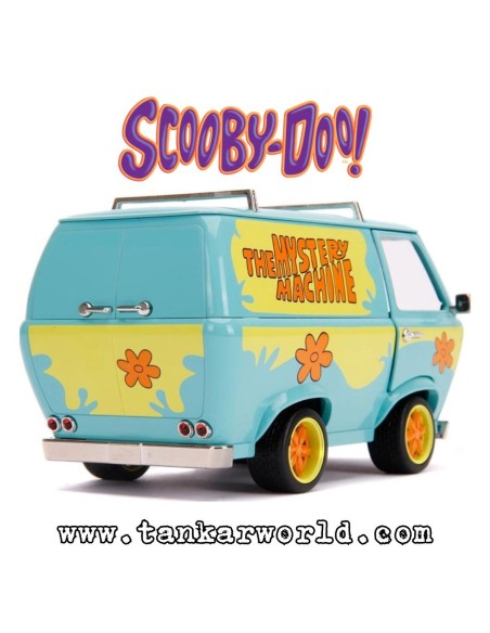 Furgoneta "Mistery Machine" con Shaggy y Scooby Doo - Set de figuras escala 1:24 - JADA