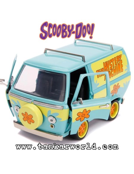 Furgoneta "Mistery Machine" con Shaggy y Scooby Doo - Set de figuras escala 1:24 - JADA