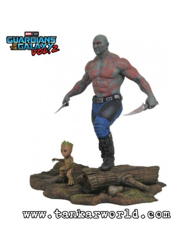 Drax & Groot - Estatua / Diorama Guardianes de la Galaxia Vol. 2 - MARVEL - 28 cm