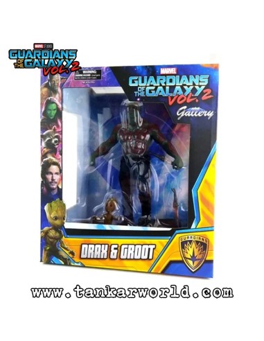 Drax & Groot - Estatua / Diorama Guardianes de la Galaxia Vol. 2 - MARVEL - 28 cm
