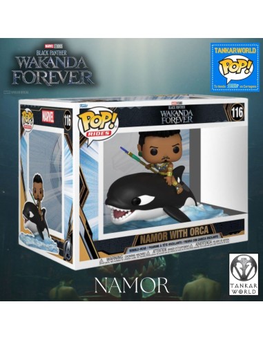Funko Pop! - Namor with Orca - Black Panther - Wakanda Forever - POP! Rides Super Deluxe - 116