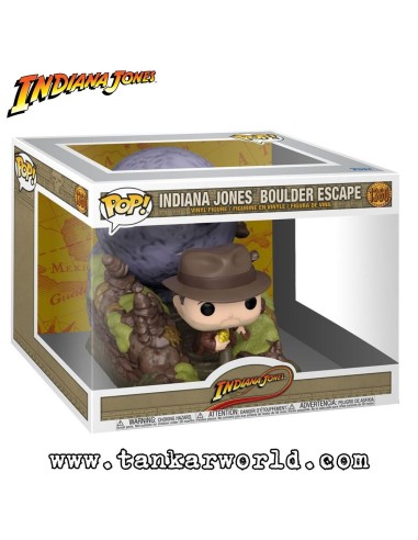 Funko Pop! - Indiana Jones corriendo delante de bola de piedra - Indiana Jones en busca del arca perdida - 1360