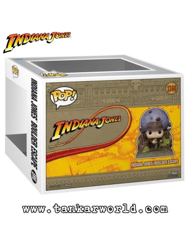 Funko Pop! - Indiana Jones corriendo delante de bola de piedra - Indiana Jones en busca del arca perdida - 1360