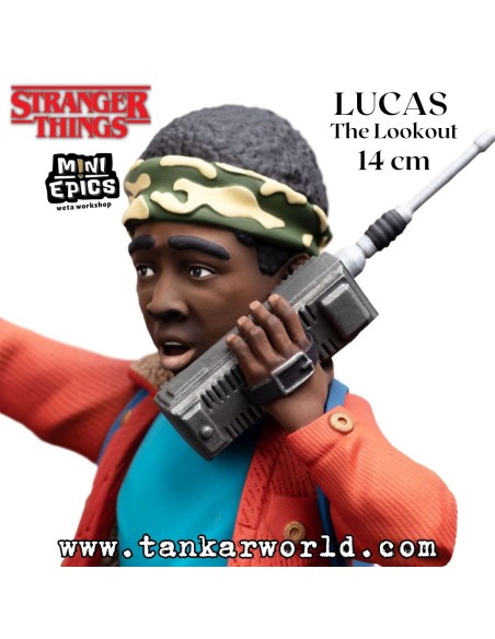 Lucas El Vigilante - Stranger Things - Edicion Limitada - Figura Mini Epics Weta Workshop - 14 cm
