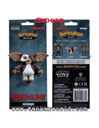 Gizmo - Gremlins - Figura maleable Bendyfigs Minis - 7 cm