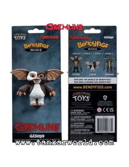 Gizmo - Gremlins - Figura maleable Bendyfigs Minis - 7 cm