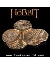 Bolsa del tesoro de Smaug con 5 monedas de oro - El Hobbit - Lord Of The Rings