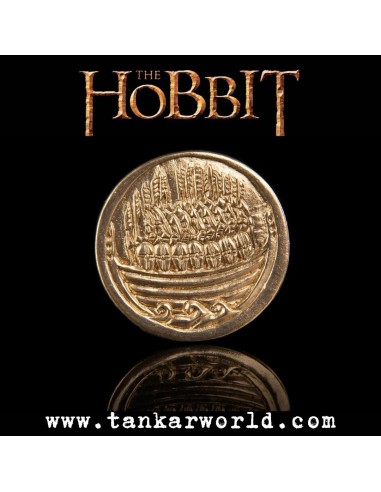 Bolsa del tesoro de Smaug con 5 monedas de oro - El Hobbit - Lord Of The Rings