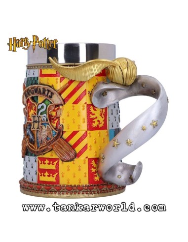 Jarra Hogwarts y Snitch Dorada - Harry Potter - 15,5 cm