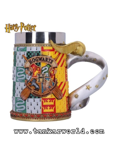 Jarra Hogwarts y Snitch Dorada - Harry Potter - 15,5 cm