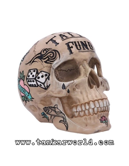 Calavera - Tattoo Fund - Calavera tatuada - Nemesis Now - 15 cm