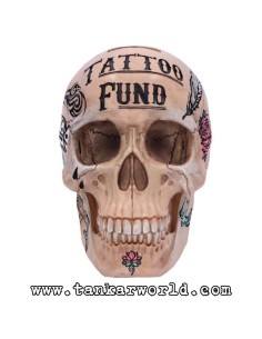 Calavera - Tattoo Fund - Calavera tatuada - Nemesis Now - 15 cm 2
