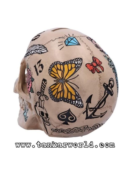 Calavera - Tattoo Fund - Calavera tatuada - Nemesis Now - 15 cm