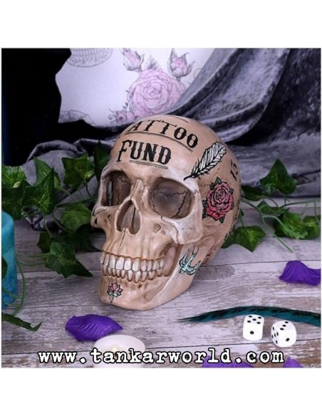 Calavera - Tattoo Fund - Calavera tatuada - Nemesis Now - 15 cm