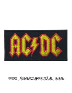 Parche AC/DC - Logo letras rojas y amarillas - 10 x 5 cm - ACDC