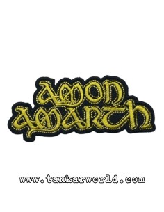 Parche Amon Amarth - Logo letras amarillas - 10,5 x 4,5 cm