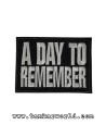 Parche A Day To Remember - Letras Plateadas - 7,5x5,5 cm