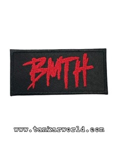 Parche Bring Me The Horizon - BMTH - Letras rojas - 10 x 4,5 cm