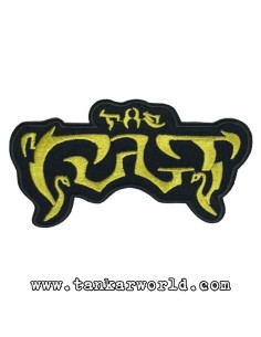 Parche The Cult - Logo letras amarillas - 12 x 6 cm