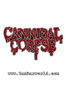 Parche Cannibal Corpse - Letras rojas - 10x5,5 cm