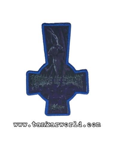 Parche Cradle Of Filth - Midian - Cruz Invertida - 7 x 10 cm