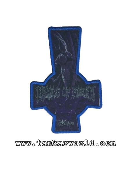 Parche Cradle Of Filth - Midian - Cruz Invertida - 7 x 10 cm