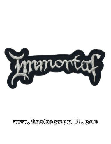 Parche Immortal - Letras blancas - 12,5 x 5 cm