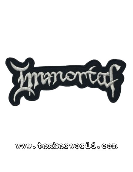 Parche Immortal - Letras blancas - 12,5 x 5 cm