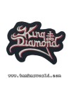 Parche King Diamond - Logo letras blancas - 10 x 7 cm
