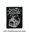 Parche King Diamond - Cara y letras blancas - 6,5 x 9 cm