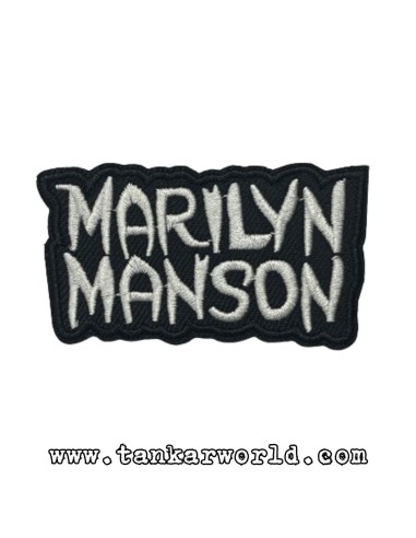 Parche Marilyn Manson - Logo 1 - 8 x 4,5 cm