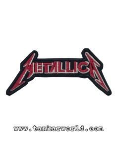 Parche Metallica - Letras rojas - 11,5 x 5 cm