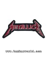 Parche Metallica - Letras rojas - 11,5 x 5 cm
