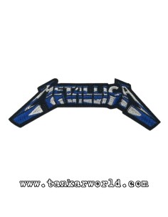 Parche Metallica - Letras azules - 12,5 x 4 cm