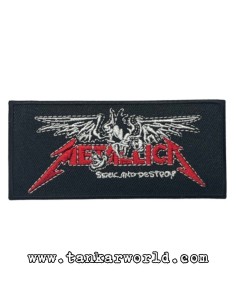 Parche Metallica - Seek And Destroy - 11 x 5 cm