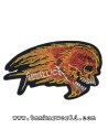 Parche Metallica - Fired Skull - 10 x 6 cm