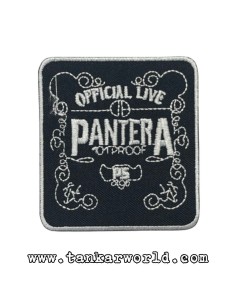 Parche Pantera - Logo Official Live - 7 x 7,5 cm