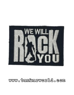 Parche Queen - We Will Rock You - 10 x 7 cm