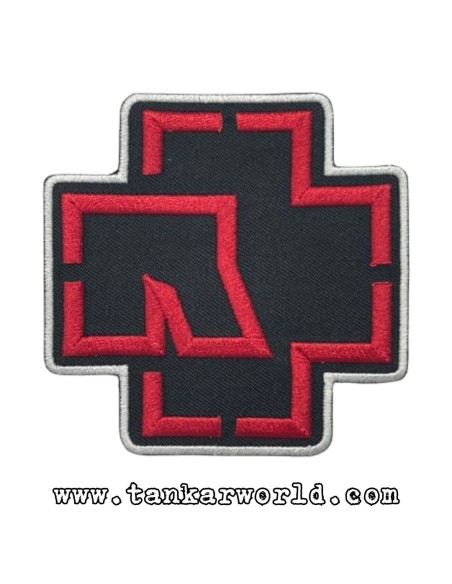 Parche Rammstein - Logo rojo - 8,5 x 8,5 cm