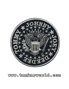 Parche Ramones - Logo escudo redondo - 8 cm