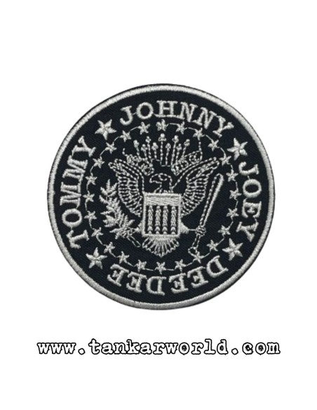 Parche Ramones - Logo escudo redondo - 8 cm